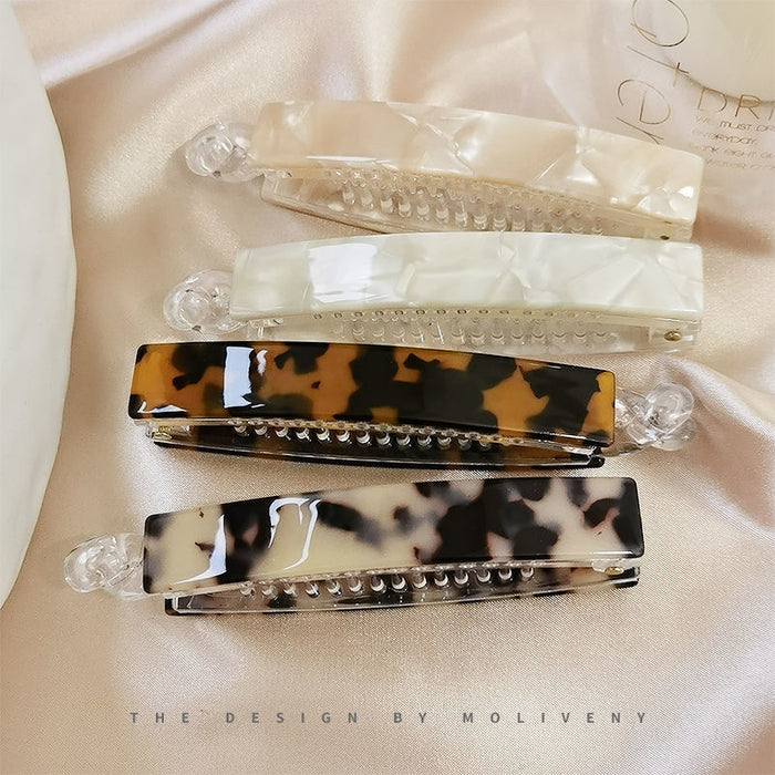 Wholesale banana clip elegant simple vertical clip elegant girl candy color vertical hairpin