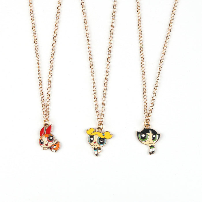 Wholesale Children Cartoon Alloy Pendant Necklace JDC-NE-FuYu005