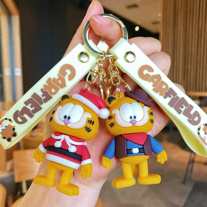 Wholesale Cute silicone cat keychain