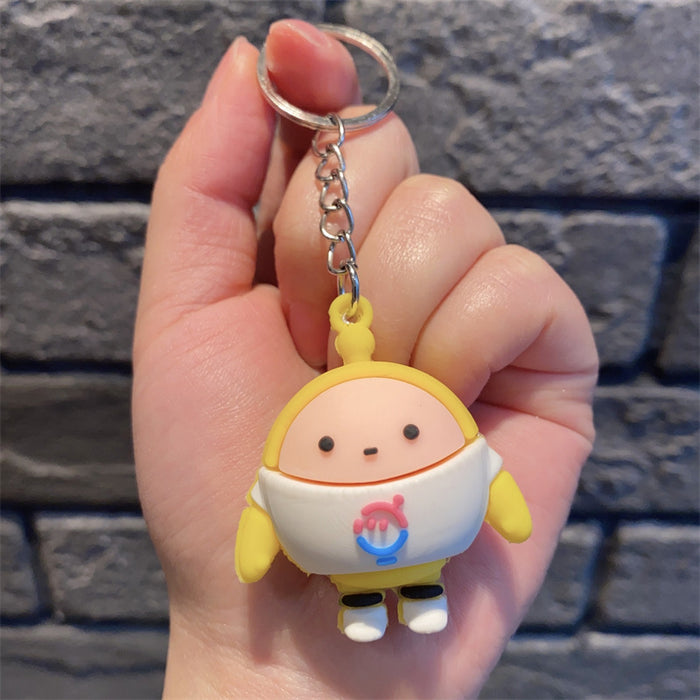 Wholesale Keychains silicone doll cute car bag ornaments