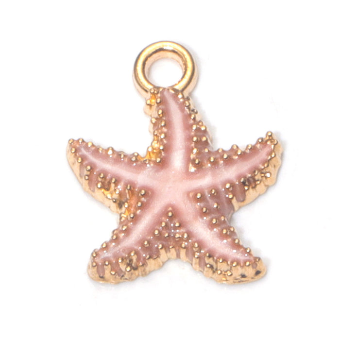 Wholesale Chic Pink Alloy Oil Drip DIY Jewelry Charms Crown Theme for Bracelet Necklace Bag Decoration