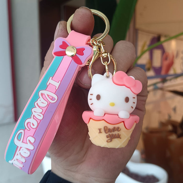 Wholesale Silicone Cartoon Doll Keychain JDC-KC-YiChang011