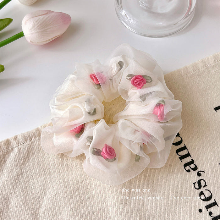 Wholesale Floral Satin Fabric Hairband JDC-HS-Suim003