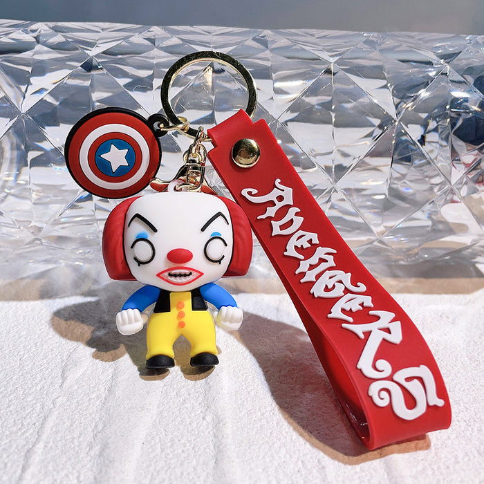 Wholesale Silicone Cartoon Doll Keychain JDC-KC-QiChao060