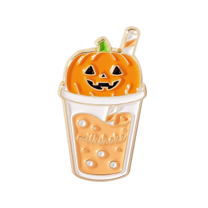 Wholesale Ghost Skeleton Pumpkin Brooch Enamel Alloy Badge Pin Fashion Accessory
