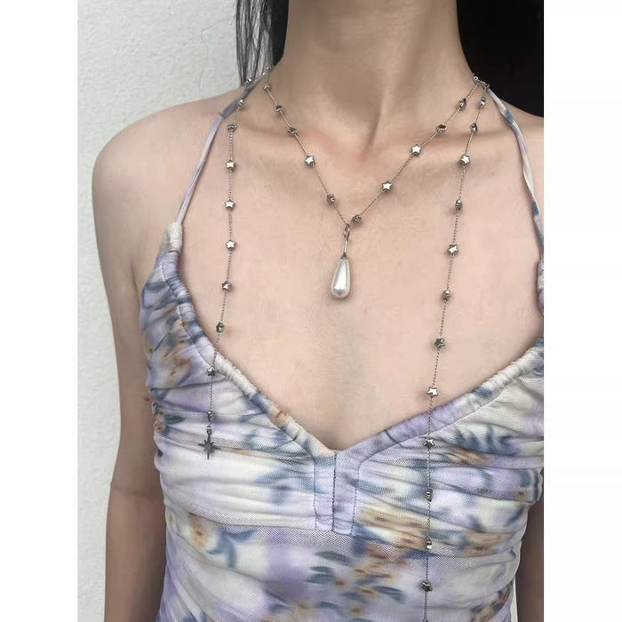 Wholesale Girly Heart Red Apple Design Necklace