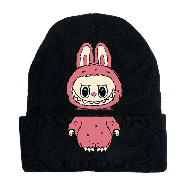 Wholesale   knitted hat autumn and winter new wool hat adult outdoor warm hat cross-border cartoon cold hat