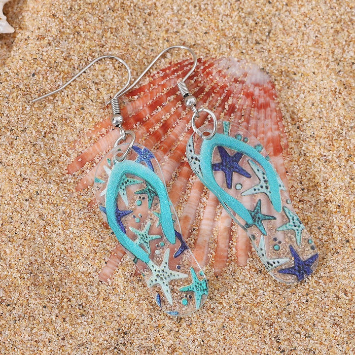 Wholesale Ocean Style Acrylic Drop Earrings for Everyday Wear Jewelry Accessory