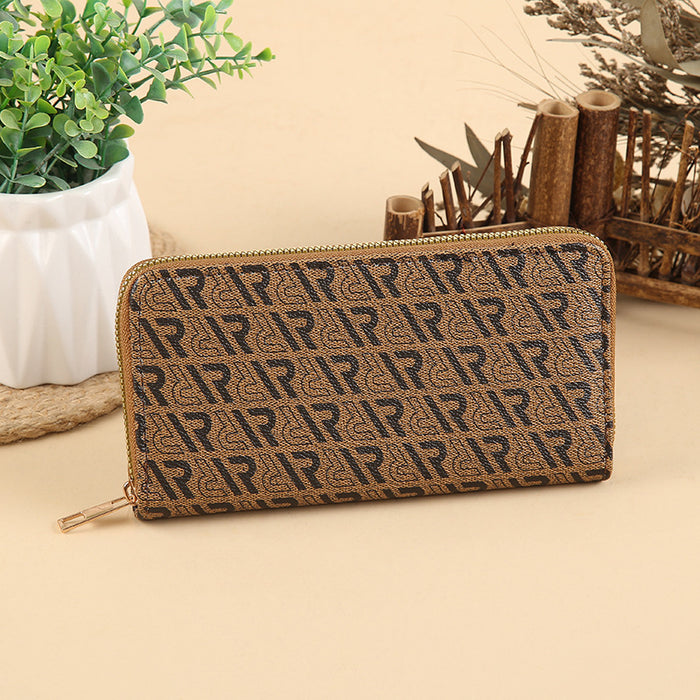 Wholesale Stylish PU Leather Multi-function Long Wallet with Card Slots MOQ≥3
