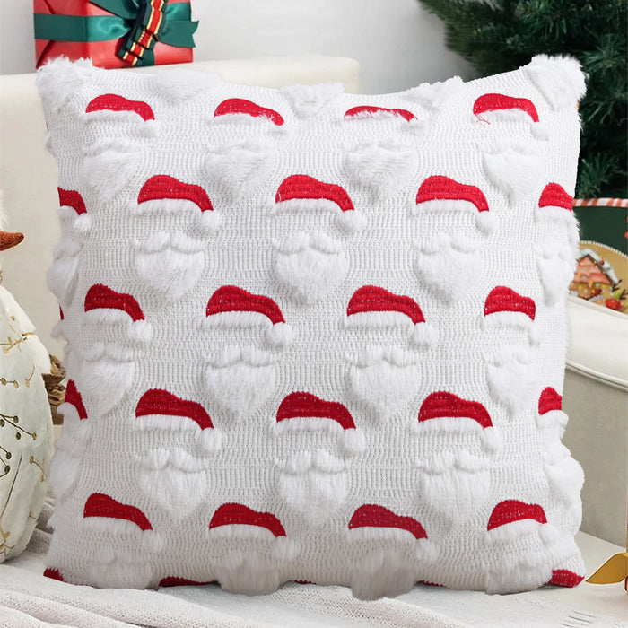 Wholesale Christmas Pillow Solid Color Quilted Plush Pillowcase