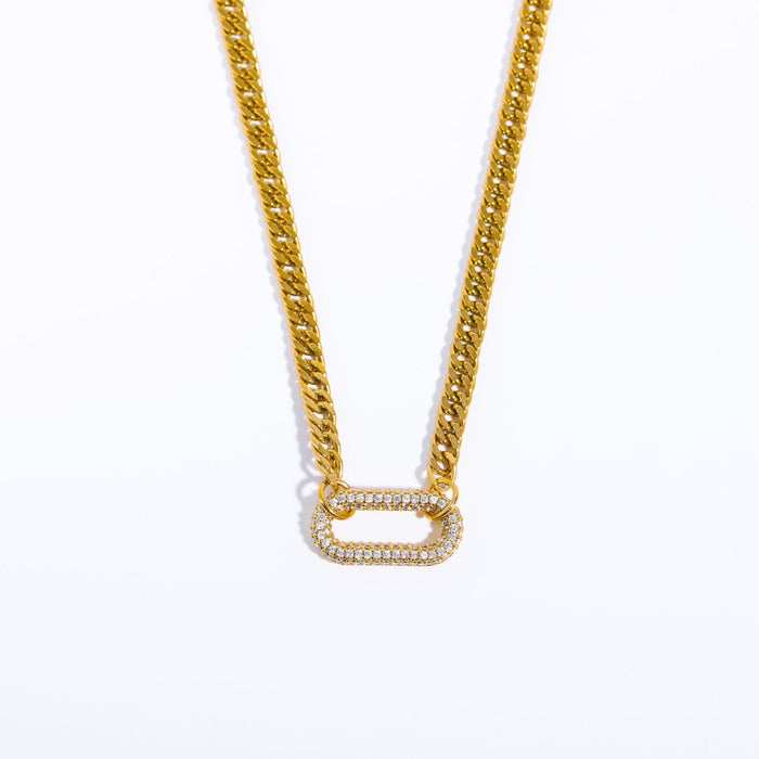 Wholesale Punk Rock Heavy Industry Diamond Geometric Choker Collarbone Necklace set