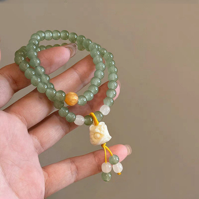 Wholesale New Chinese Double layered Stacked Beaded Bracelet, Simple Handstring Jewelry