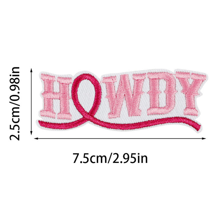 Wholesale Pink Western Denim DIY Patches