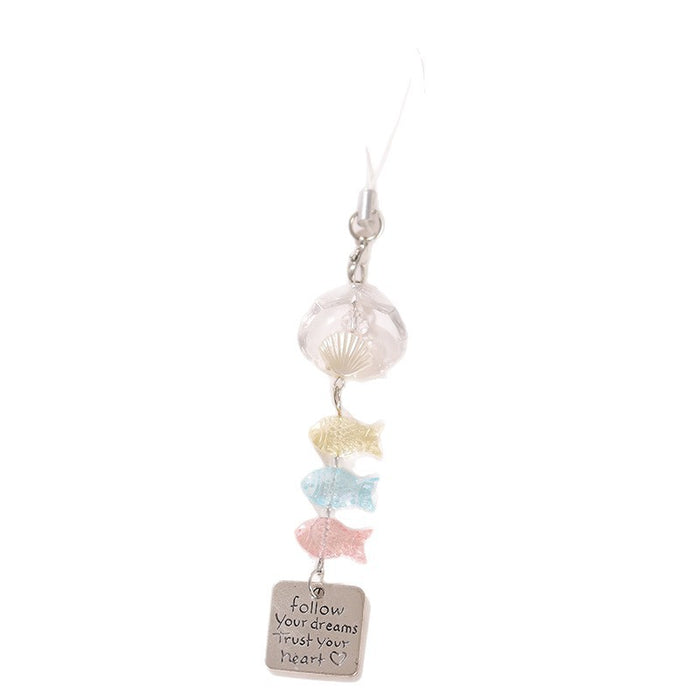 Wholesale Chime Mobile Phone Bag Pendant Keychain Decoration DIY Beaded