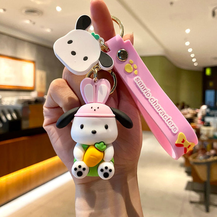 Wholesale Silicone Cartoon Doll Keychain JDC-KC-MingT168