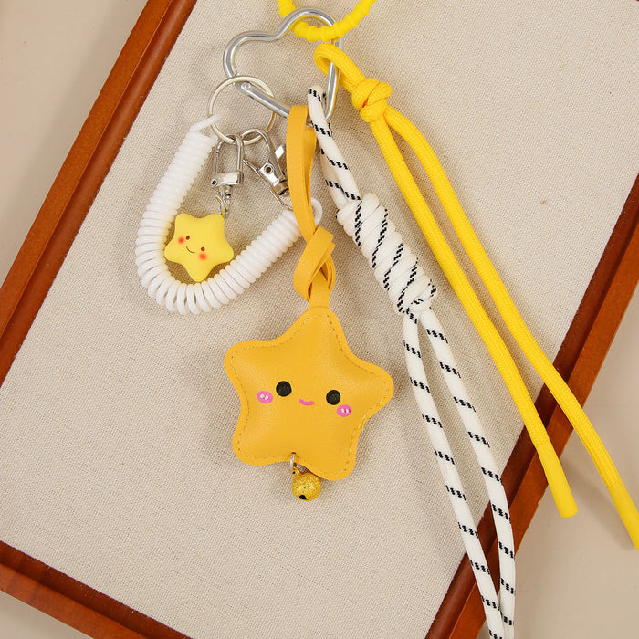 Wholesale Keychain Pendant Five-Pointed Star Braided Rope Bag Pendant