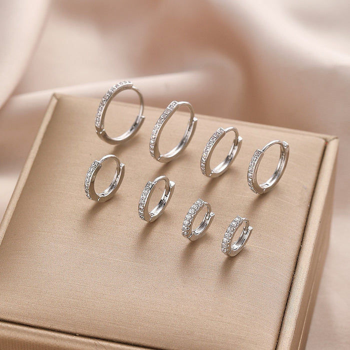 Wholesale Geometric square copper ear clip set