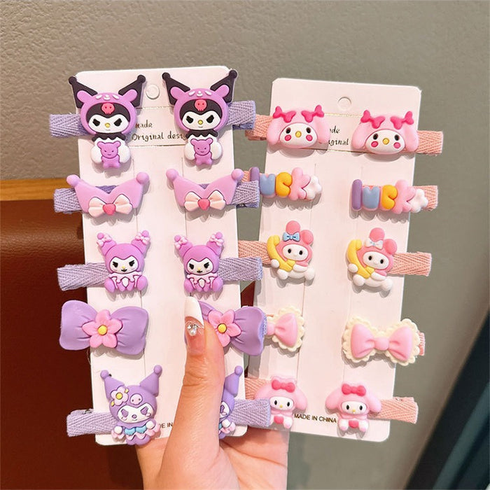 Wholesale Cartoon Children Hair Clips Style Soft Glue Hair Accessory Gift