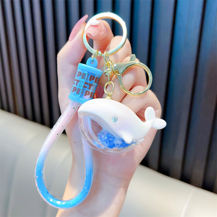 Wholesale Cute Dolphin Dolphin Creative Whale Keychain Cartoon Women Bag Pendant Couple Small Gift