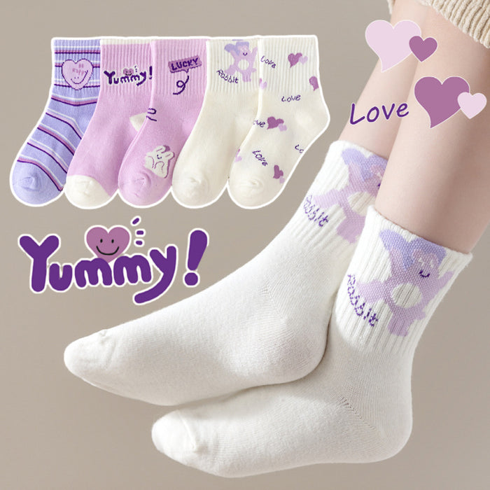 Wholesale 5pcs children' s socks baby sports socks large children' s stockings