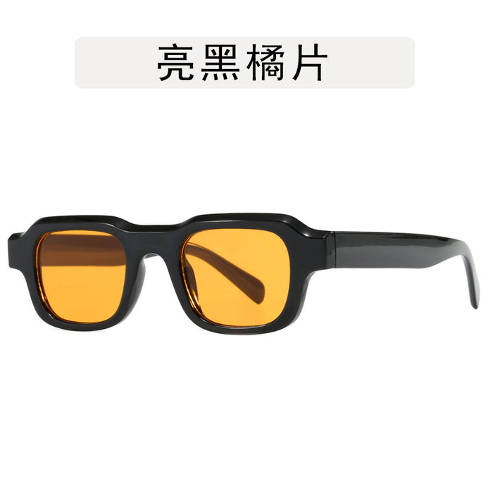 Wholesale Square retro small frame sunglasses, fashionable hip-hop party sunglasses