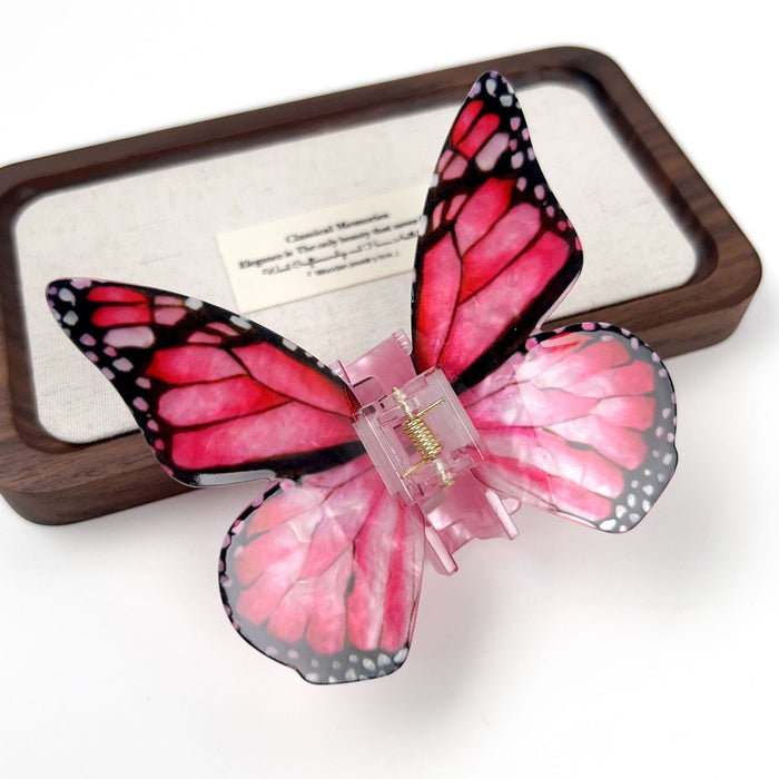 Wholesale Handmade Acrylic Butterfly Hair Clip Fashion Accessory
