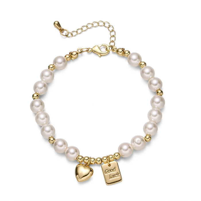 Wholesale Irregular pearl bracelet, new light luxury niche bracelet, jewelry necklace, lucky set