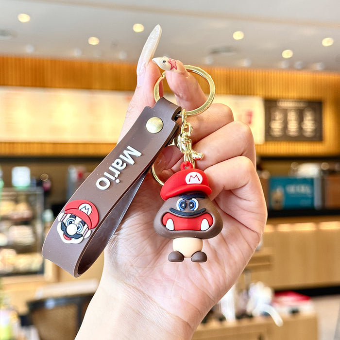 Wholesale  doll keychain pendant pvc cartoon  car bag key ornaments