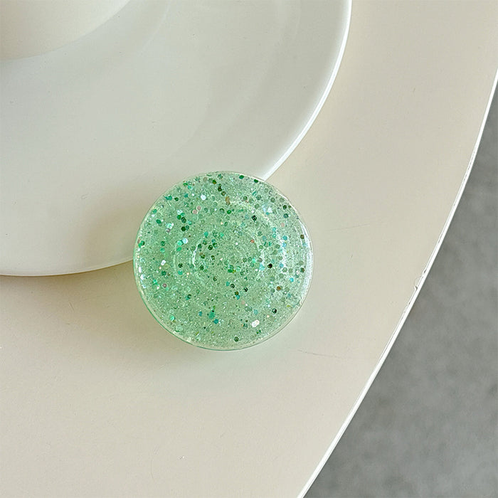 Wholesale Glitter Solid Color Creative Phone Stand Sticker Accessory