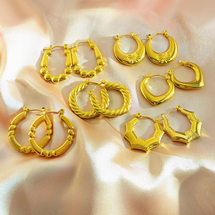 Wholesale irregular geometric ear buckle