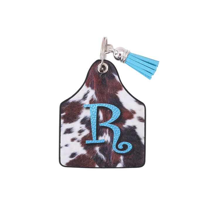 Wholesale Leather Western Style Cow Pattern Animal Keychain JDC-KC-YiTian004