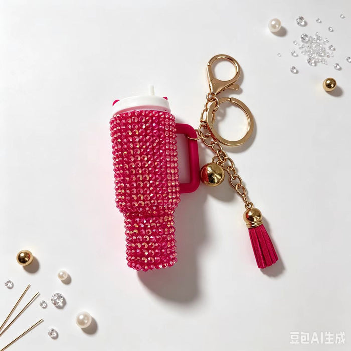 Wholesale Decorative Rhinestone Lipstick Storage Cup White Eco Friendly Plastic Makeup Organizer For Purse Or Desk