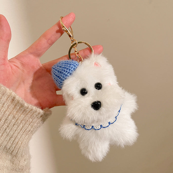 Wholesale Plush, cute, messy puppy bag, hanging accessories, keychains, creative small gifts