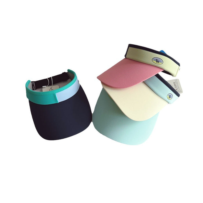 Wholesale Color blocked outdoor sun hats for boys and girls, travel sun hats