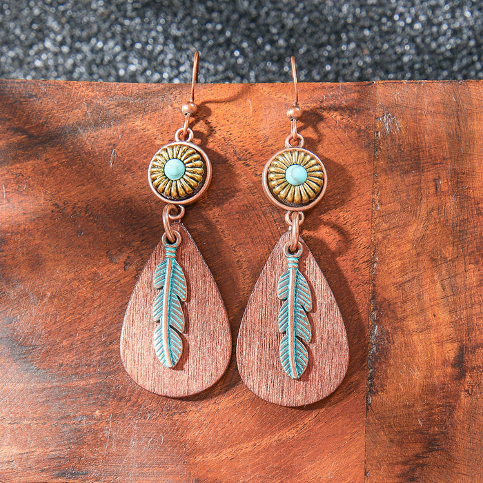 Wholesale 2pcs Vintage Bohemian Hand-made Tassel Earrings