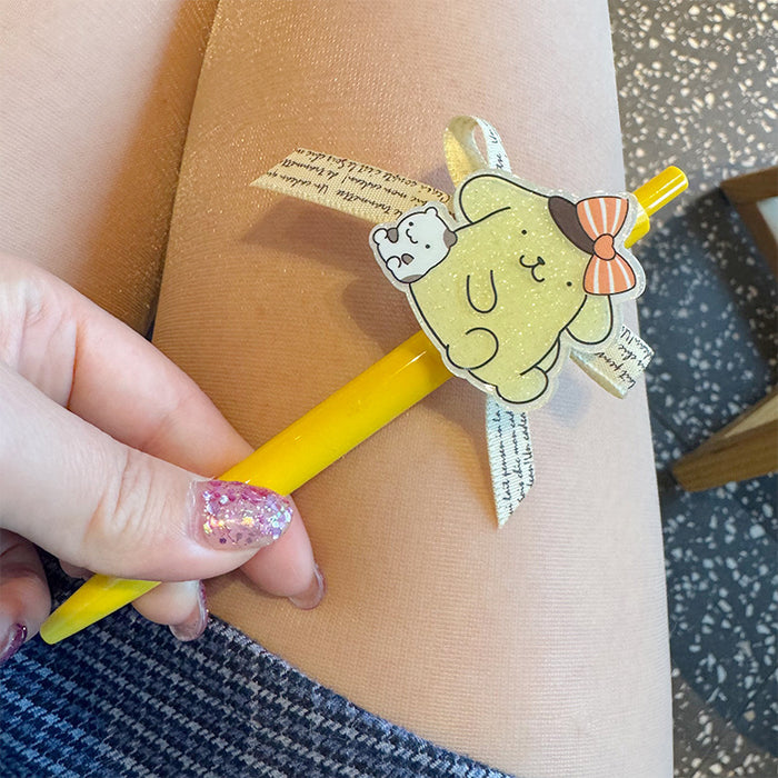 Wholesale Student' s signature pen with cute puppy bow