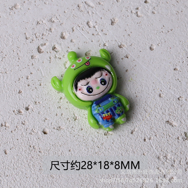 Wholesale Anime Bear Doll Funny Resin Accessories Cream Glue Hair Accessories Headband Mobile Phone Case Pendant
