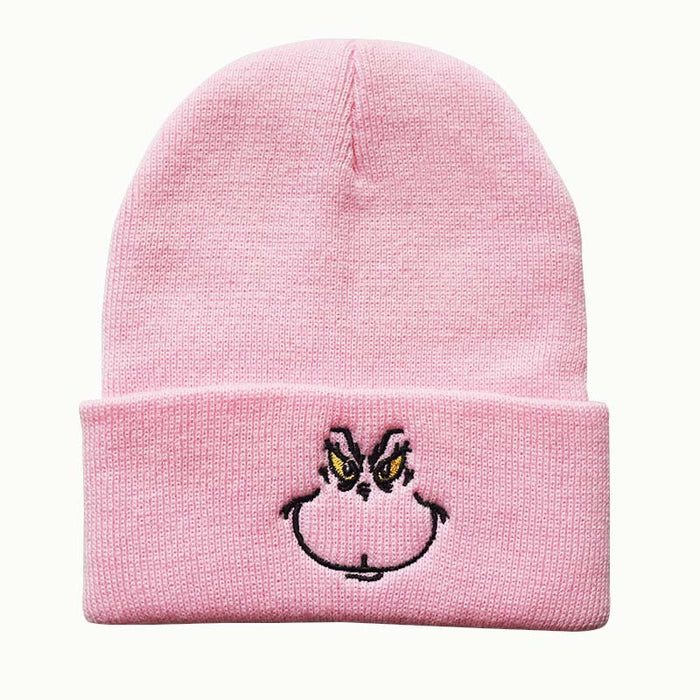 Wholesale Christmas Embroidery Acrylic Knitted Beanie JDC-FH-LvH018