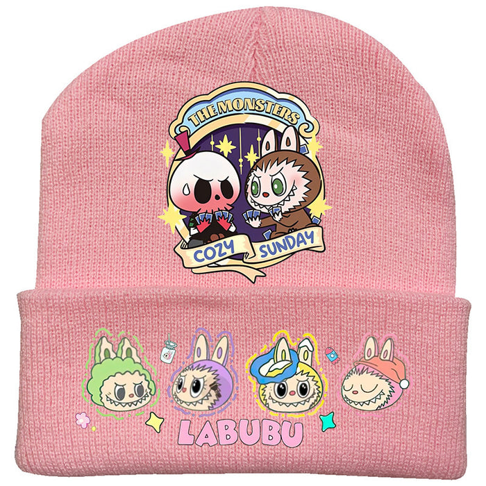 Wholesale   knitted hat autumn and winter new wool hat adult outdoor warm hat cross-border cartoon cold hat