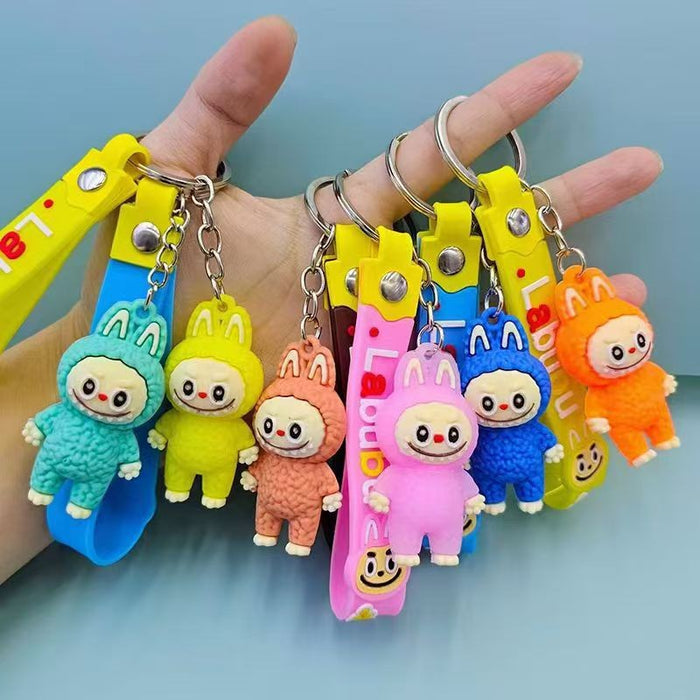 Wholesale Couple Cartoon Backpack Keychain