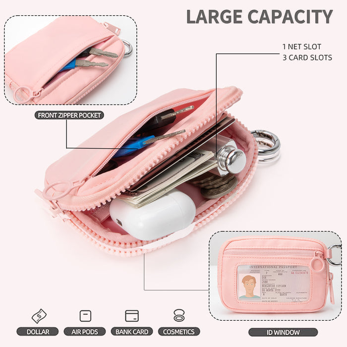 Wholesale Waterproof Small Wallet Multi-function Card Case Keychain Coin Purse Storage Bag