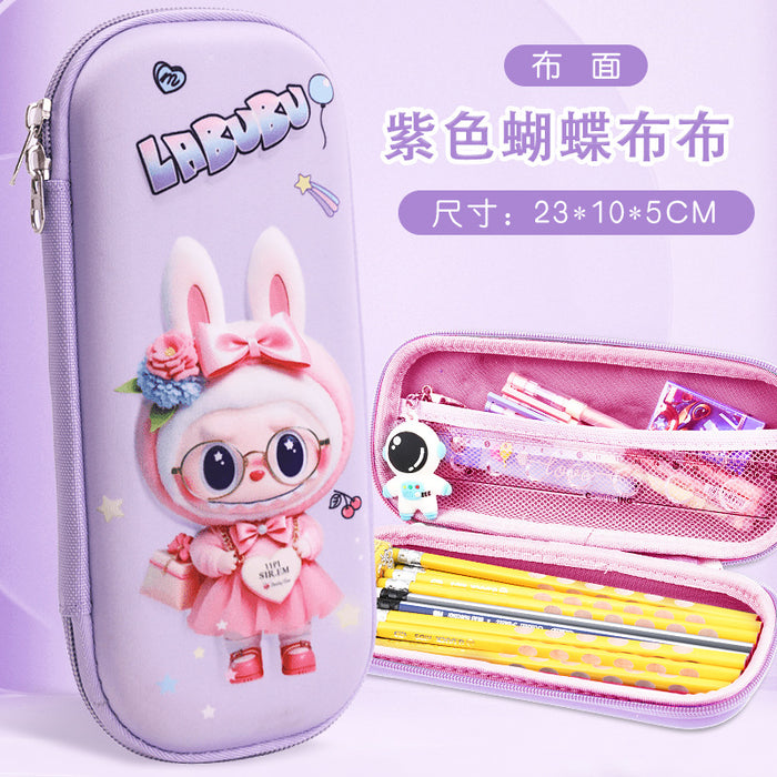 Wholesale New 3D Stereo Stationery Box for Primary School Students Cartoon Eva Pencil Case