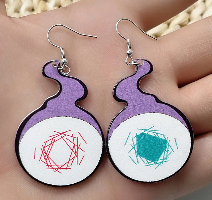 Wholesale creative acrylic anime peripheral jewelry Earrings