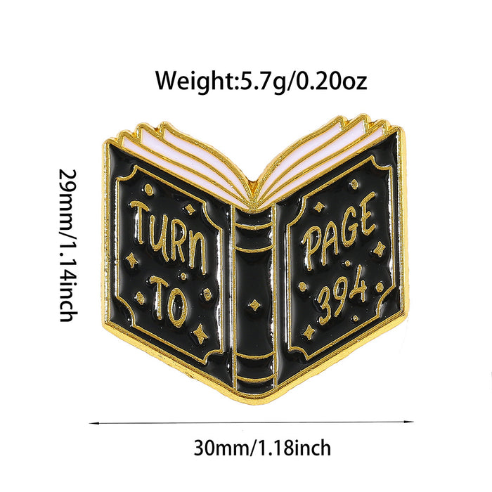 Wholesale Metal Letter Brooch Pin With Butterfly And English Quote Design Stylish Jewelry Accessory