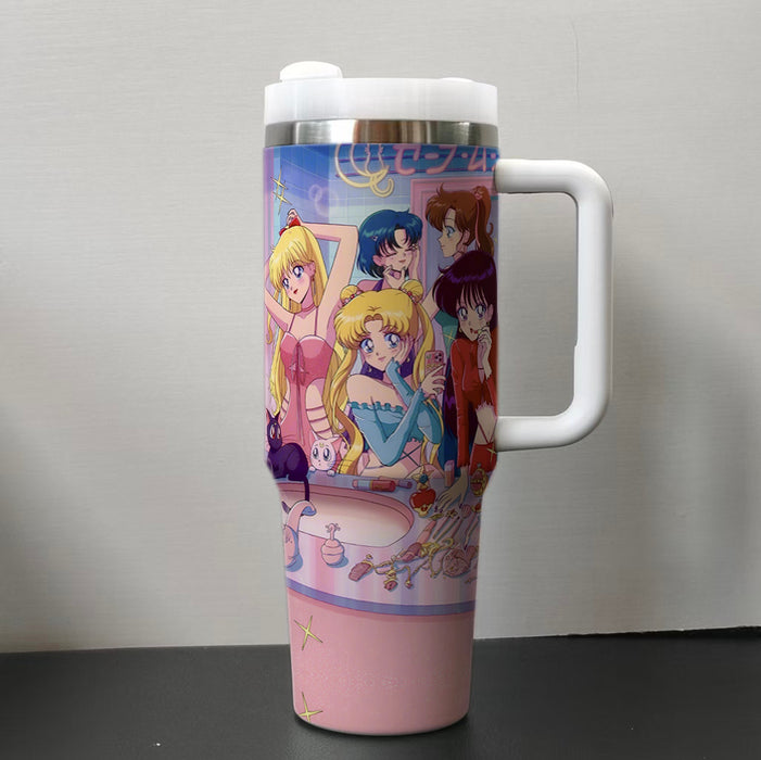 Wholesale 40oz Car Cup  cartoon Stainless Steel  ice bullies cup Tumbler Thermos Cup