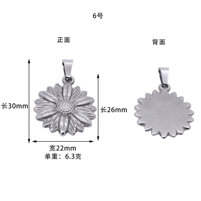 Wholesale Stainless Steel DIY Pendant Accessories JDC-DIY-ShuangN004