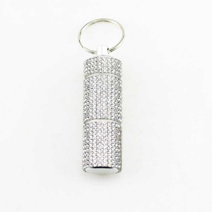 Wholesale Rhinestone 2 Compartment Pill Case Stylish Fashion Accessory Cute Gift For Adults Party Favor Boutique Resale