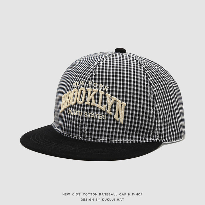 Wholesale Kids Baseball Cap Striped Hip Hop Flat Brim Unisex Outdoor Sun Hat For Boys Girls Casual Chic Party Cap