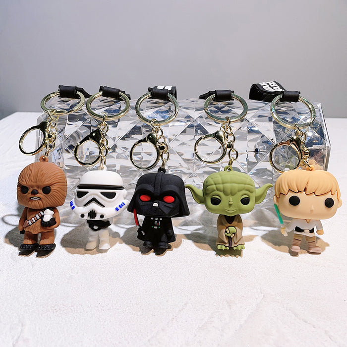 Wholesale Cartoon Doll PVC Keychain JDC-KC-Qiwei010