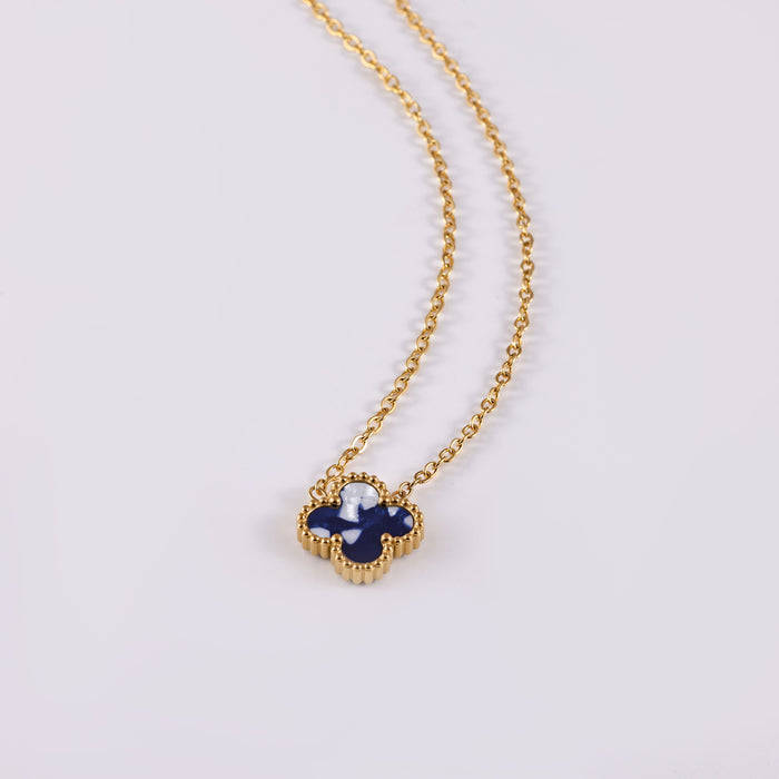 Wholesale Stainless Steel Four-Leaf Clover Collarbone Necklace